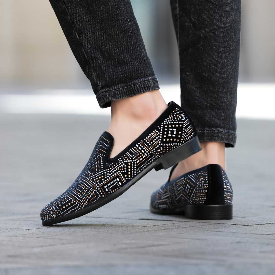 Amali Enzo Black Slippers — product view 2