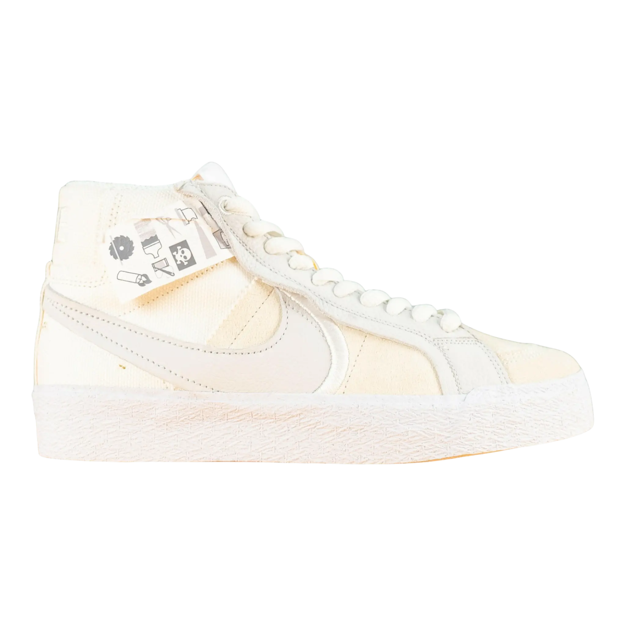 Nike SB Zoom Blazer Mid Premium Plus Men Skateboard Shoes Summit White