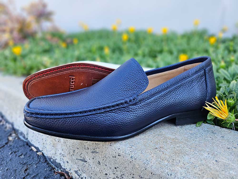 Carrucci Shoes Francis Timeless Slip On Loafer Luxury Leather KL20102