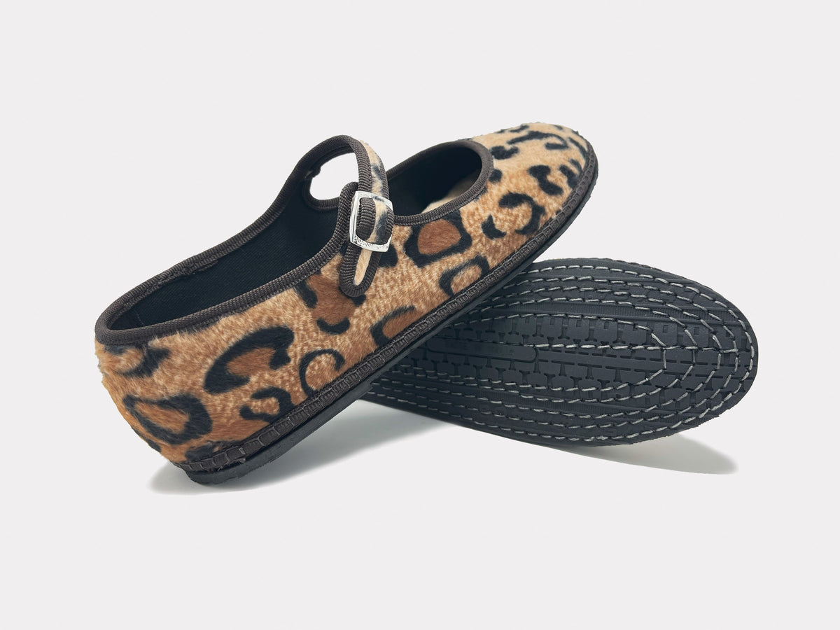 SantM Mary Jane Furlane Leopard – sole view