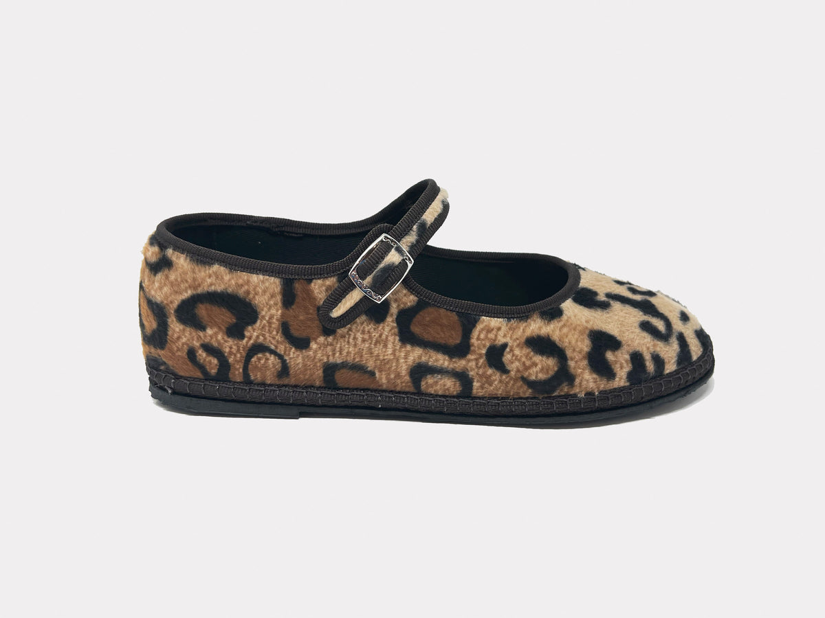 SantM Mary Jane Furlane Leopard – side view
