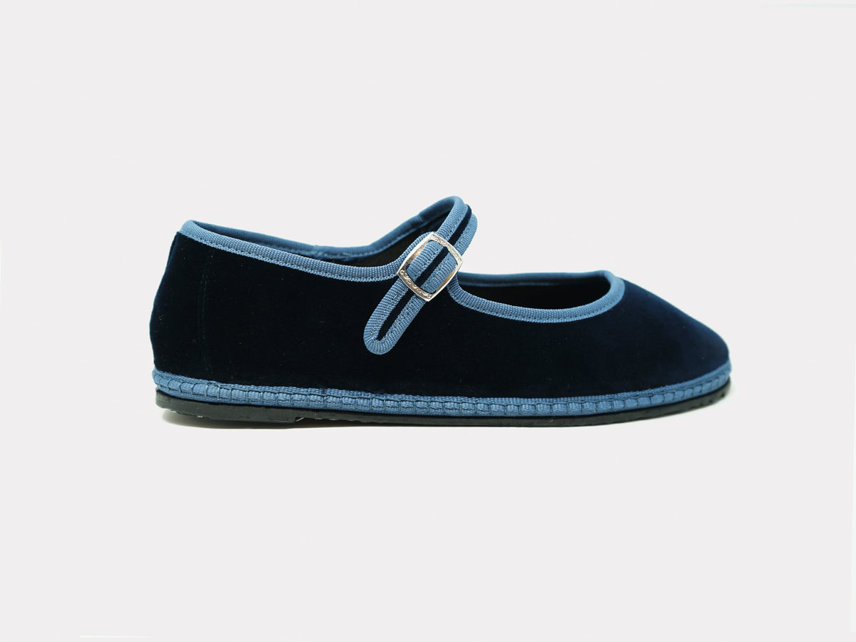 SantM Mary Jane Furlane Navy – side view