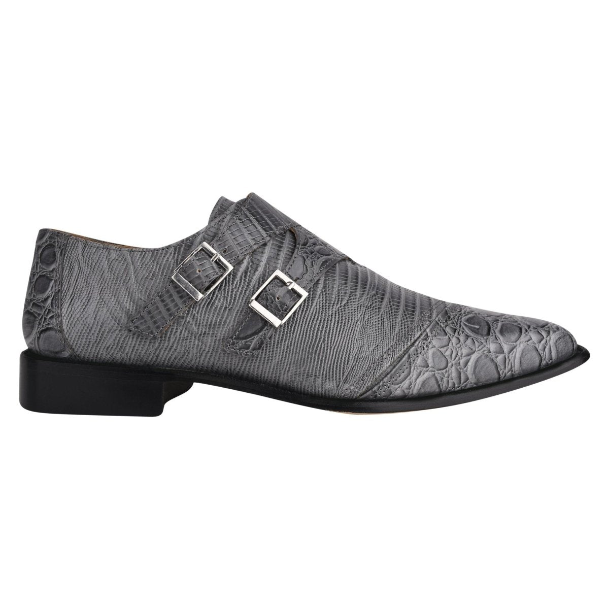 Liberty Zeno Grace Men’s Double Monk Strap Dress Shoes – Genuine Leather Oxford Style Formal Shoes