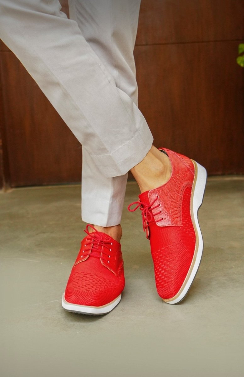 Liberty Zeno Gutta Lizard Print Leather Textile Casual Sneakers