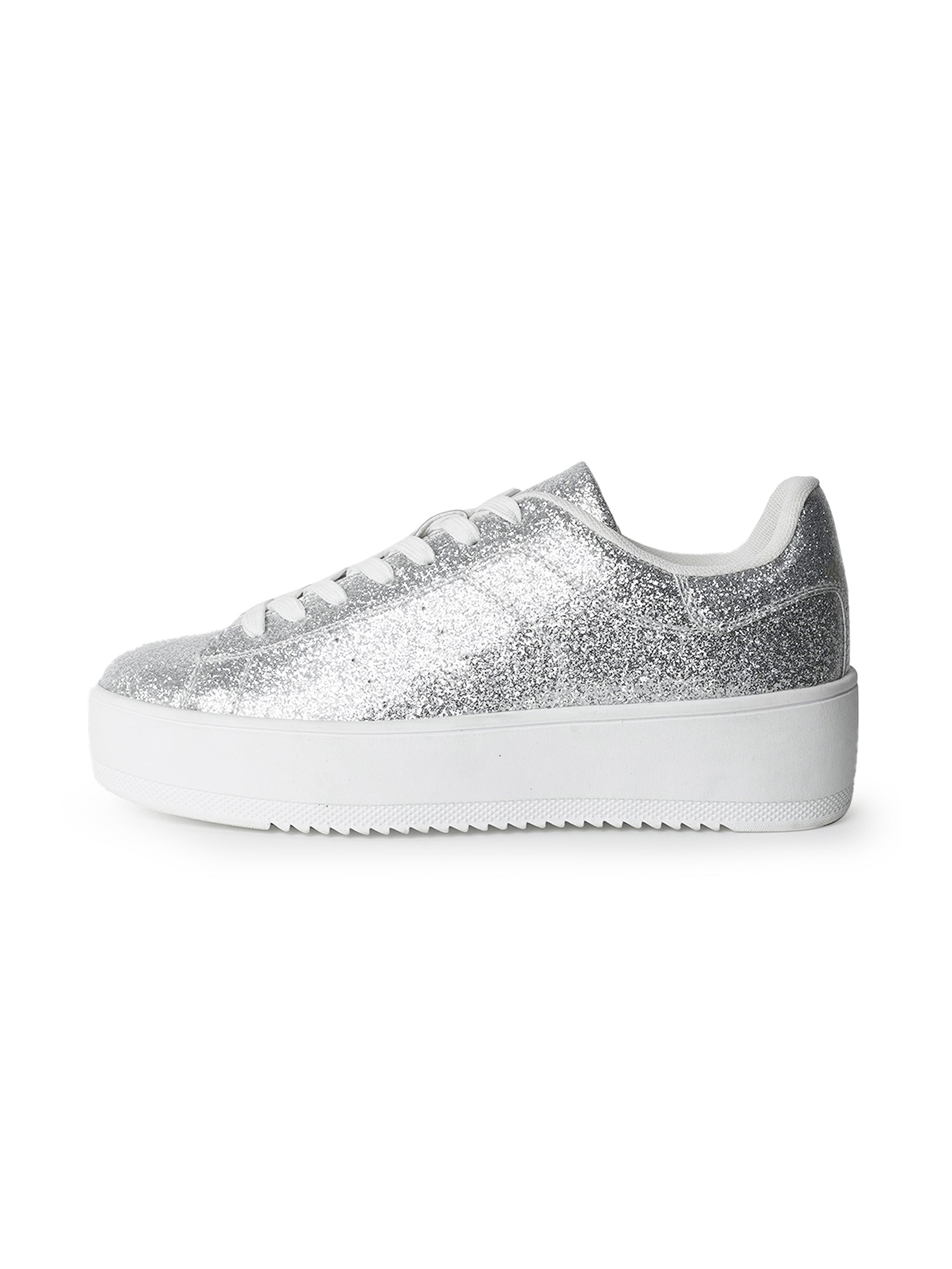 Hero | Silver Glitter Patent