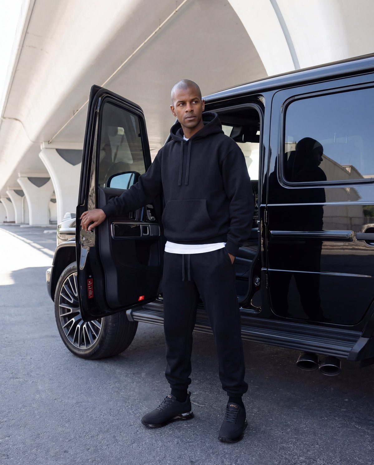Vinci Leather The Lexington Black Men Sneaker – product view 10