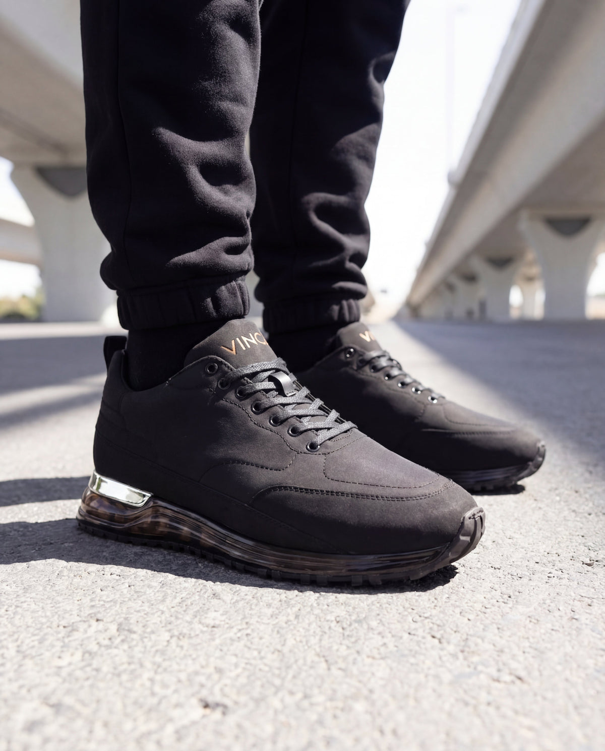 Vinci Leather The Lexington Black Men Sneaker – product view 15