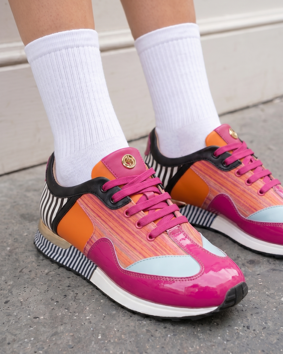 Vinci Leather Santa Amaro Multi Color Fuchsia Women Sneaker – product view 22