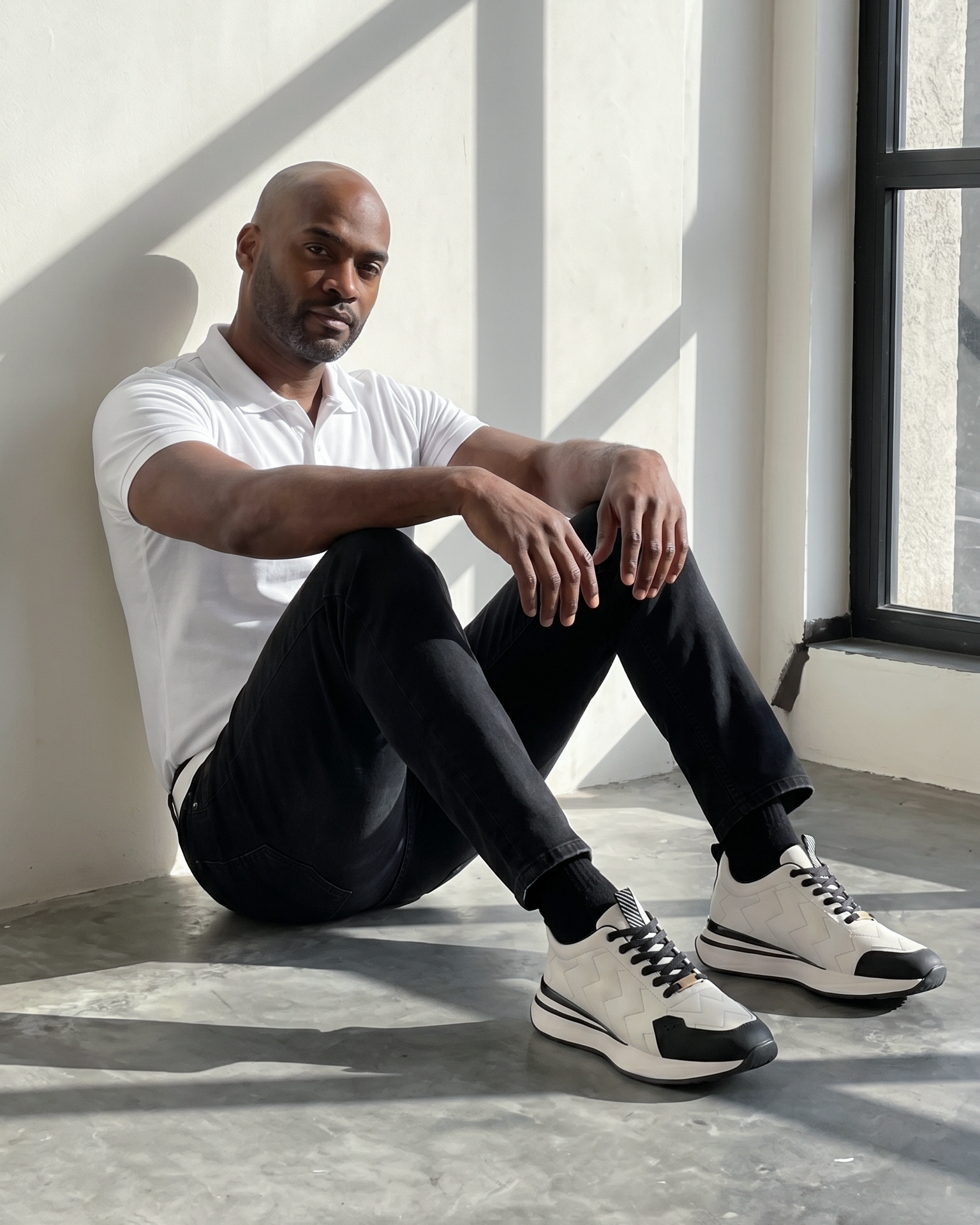 The Veneto White Leather Men Sneaker
