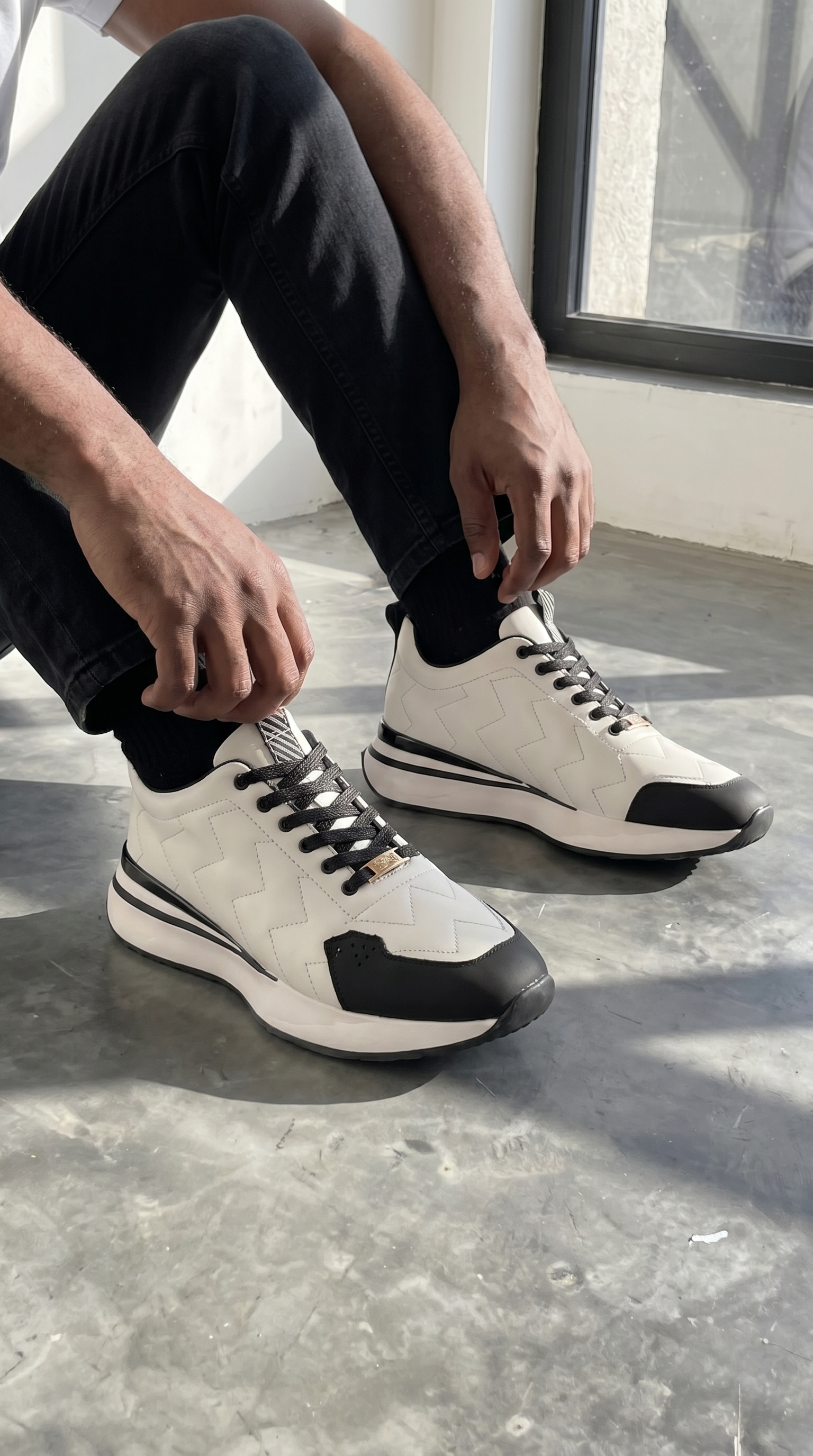 The Veneto White Leather Men Sneaker