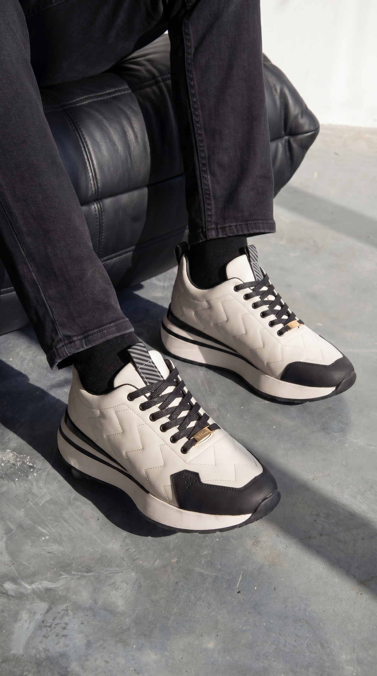 Vinci Leather The Veneto White Leather Men Sneaker – product view 17