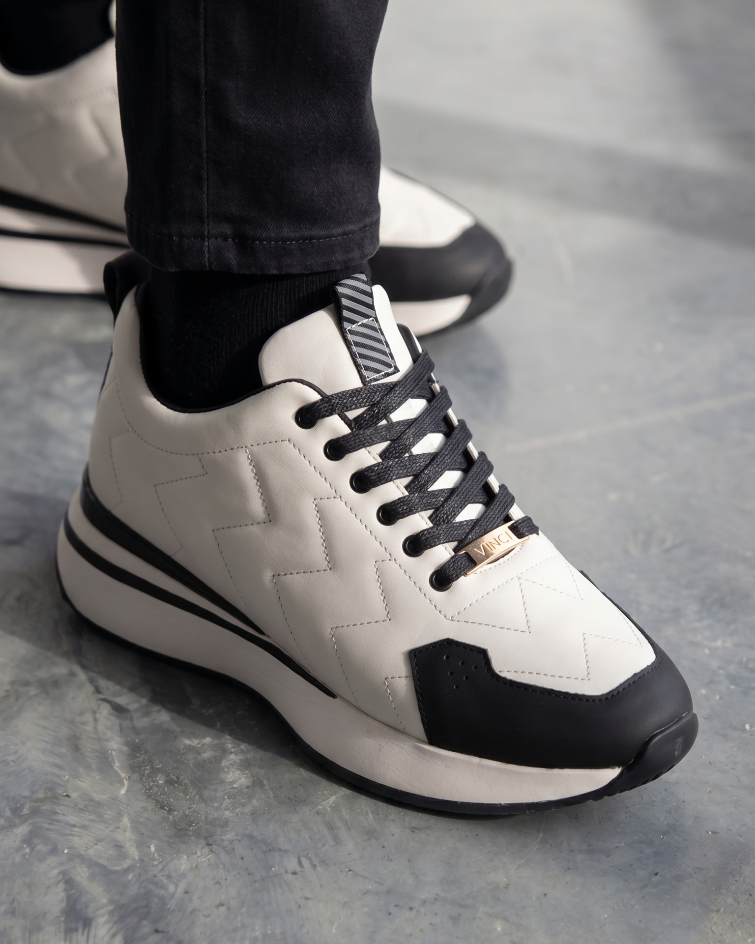 The Veneto White Leather Men Sneaker