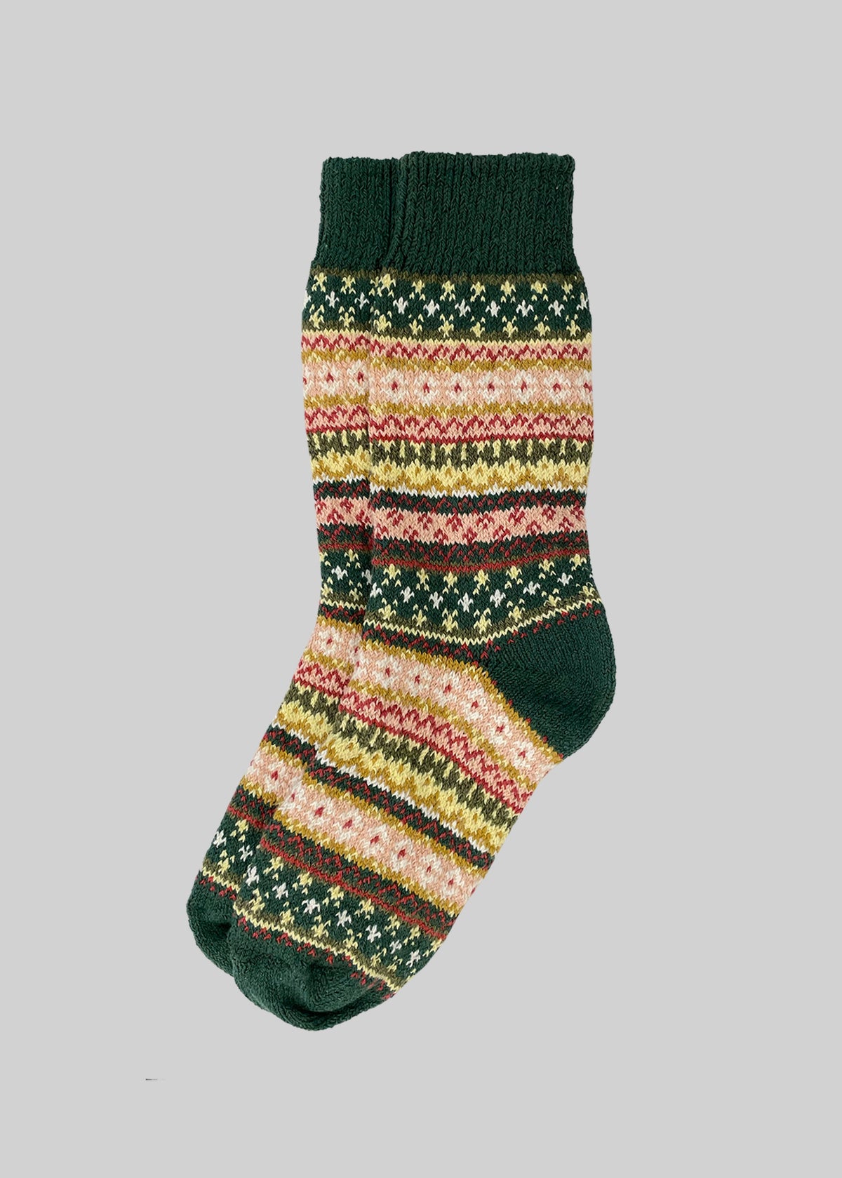 Cotton Fair Isle Sock