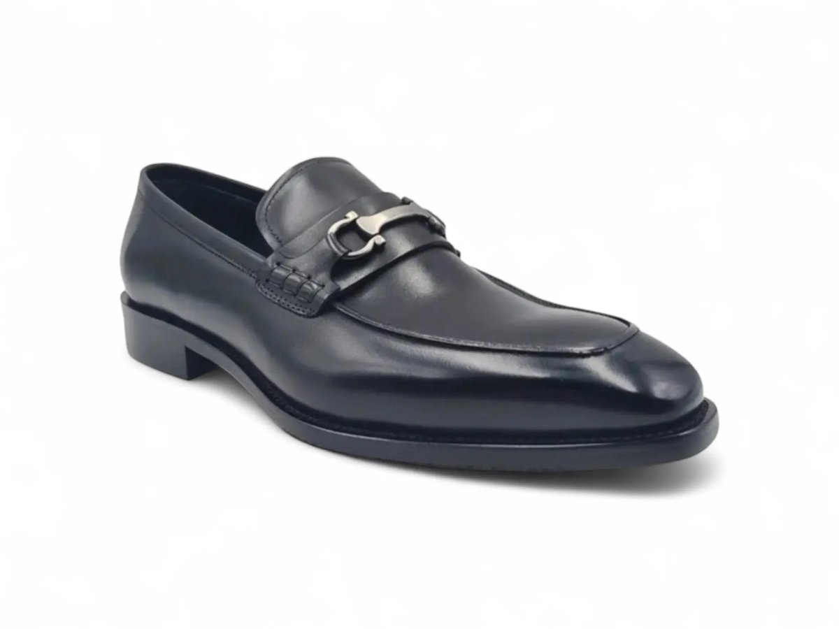 Carrucci Shoes Horsebit Buckle Loafer Calf Leather Timeless KS50938
