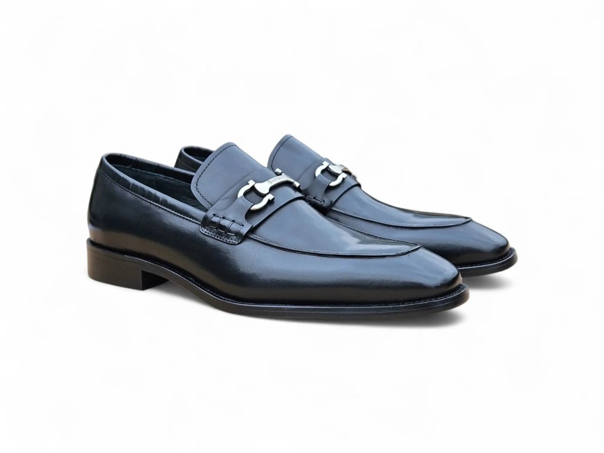 Carrucci Shoes Horsebit Buckle Loafer Calf Leather Timeless KS50938