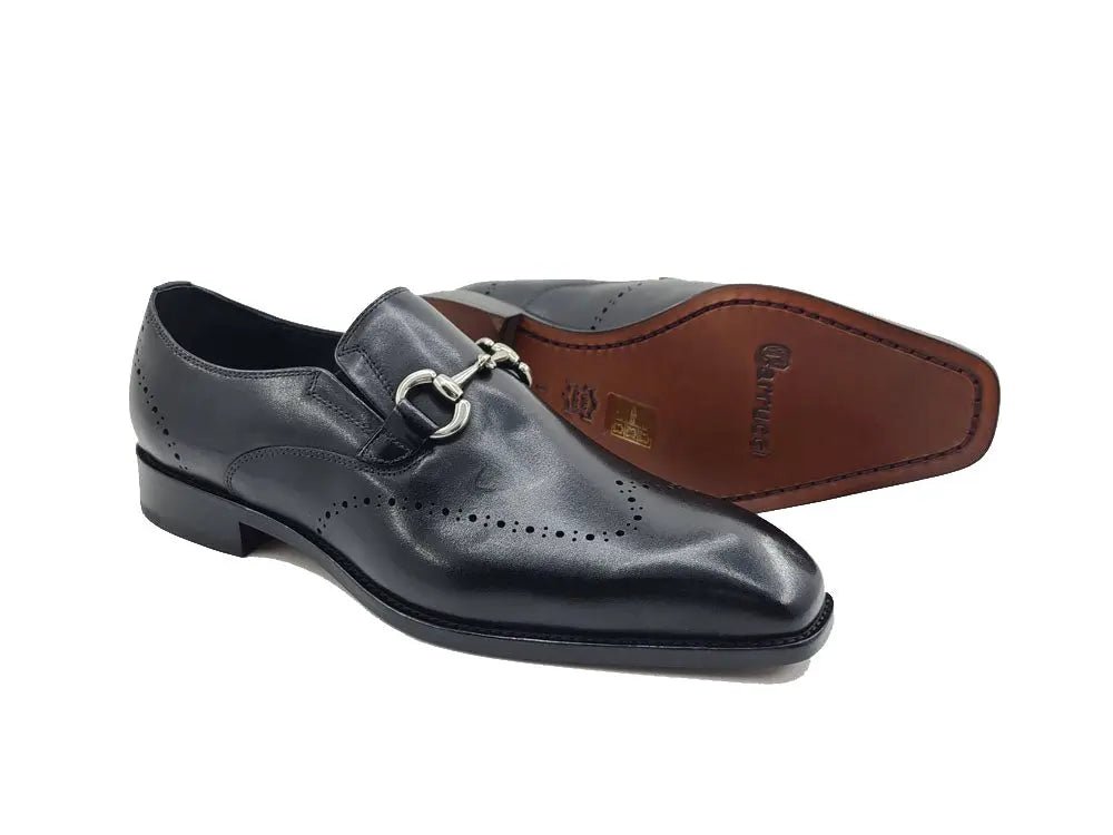 Carrucci Shoes Horsebit Wingtip Loafer Calfskin Burnished KL90101