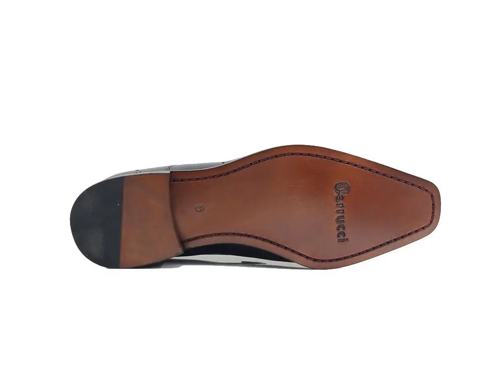 Carrucci Shoes Horsebit Wingtip Loafer Calfskin Burnished KL90101