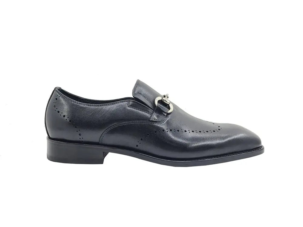 Carrucci Shoes Horsebit Wingtip Loafer Calfskin Burnished KL90101