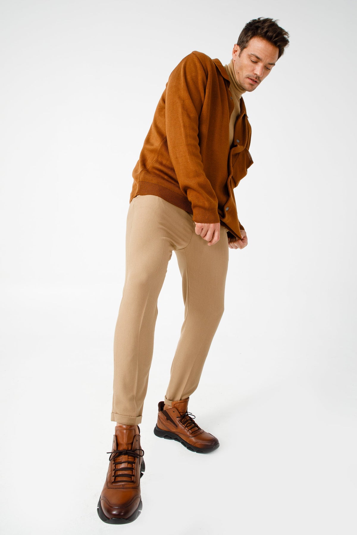 Vinci Leather The Montana Tan Leather Casual Men Boot Final Sale! – product view 9