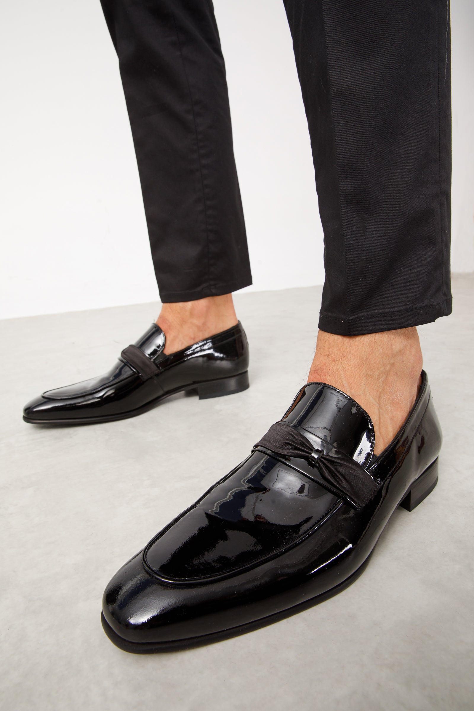 The Dodoma Black Patent Leather Loafer Men Shoe