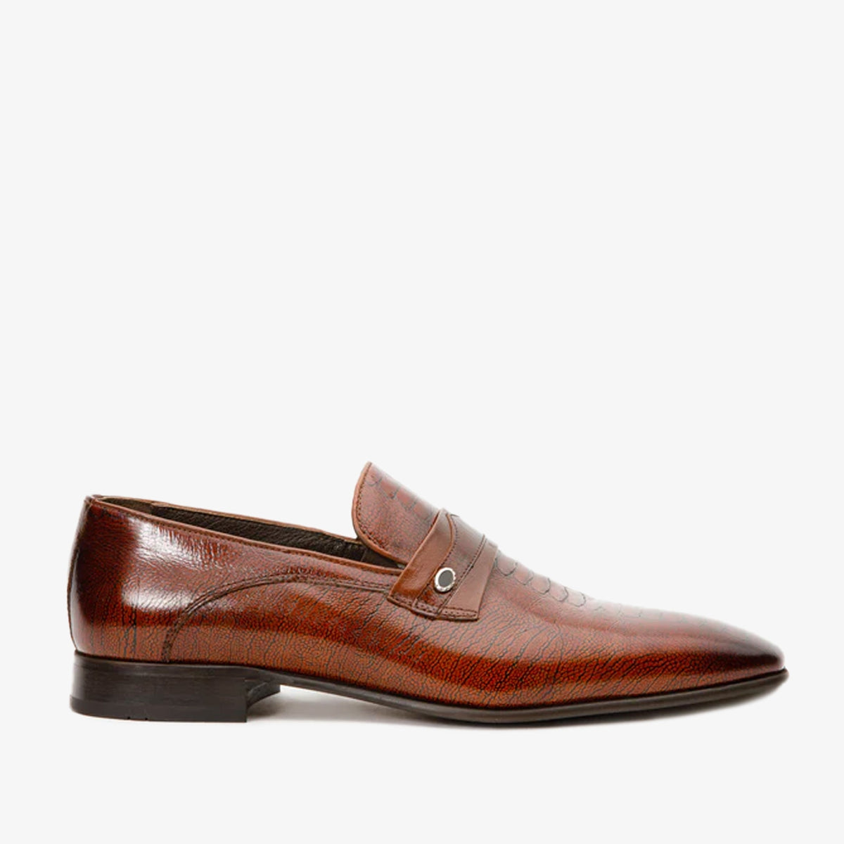 Vinci Leather The Bangkok Tan Penny Loafer Men Shoe – product view 1