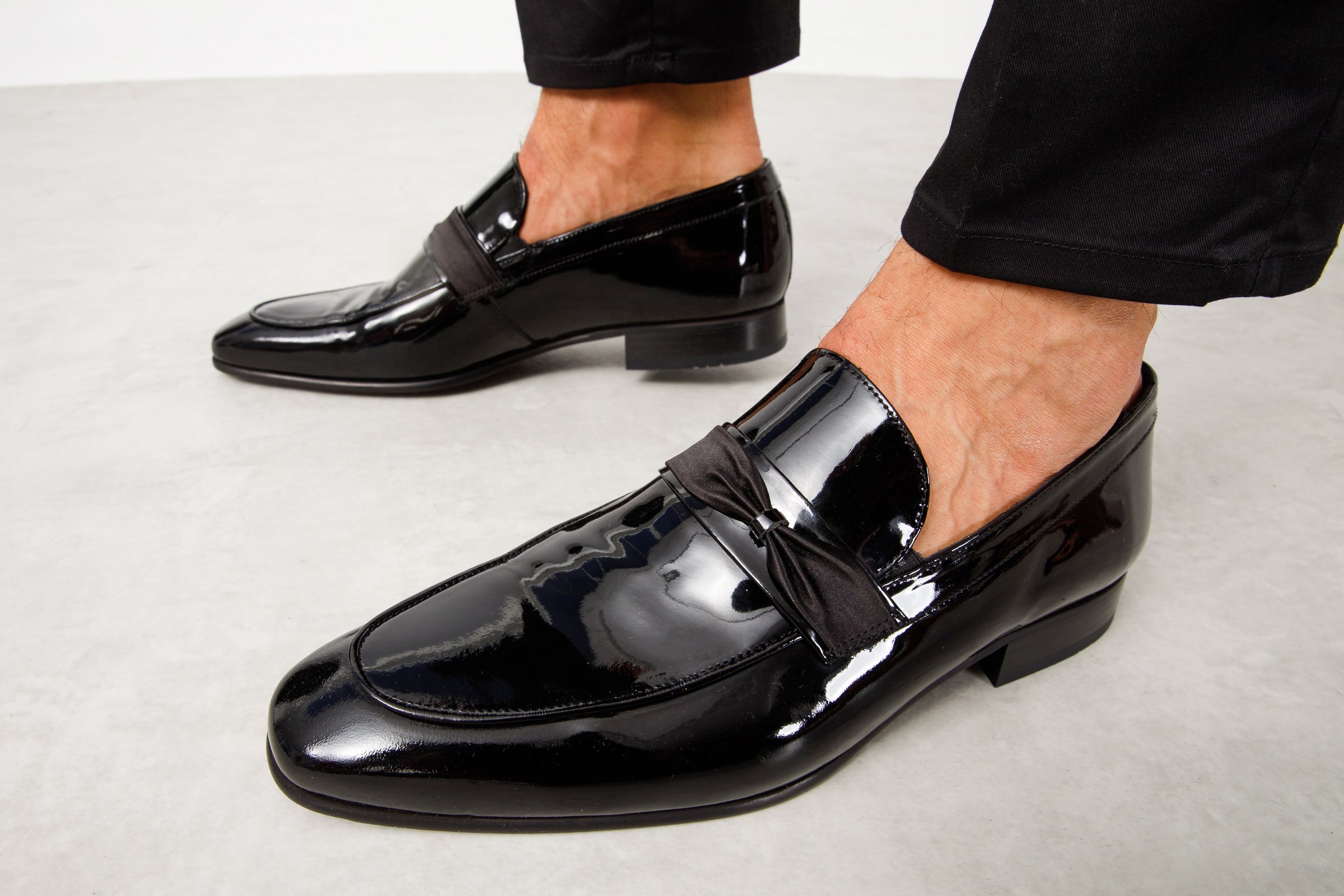The Dodoma Black Patent Leather Loafer Men Shoe