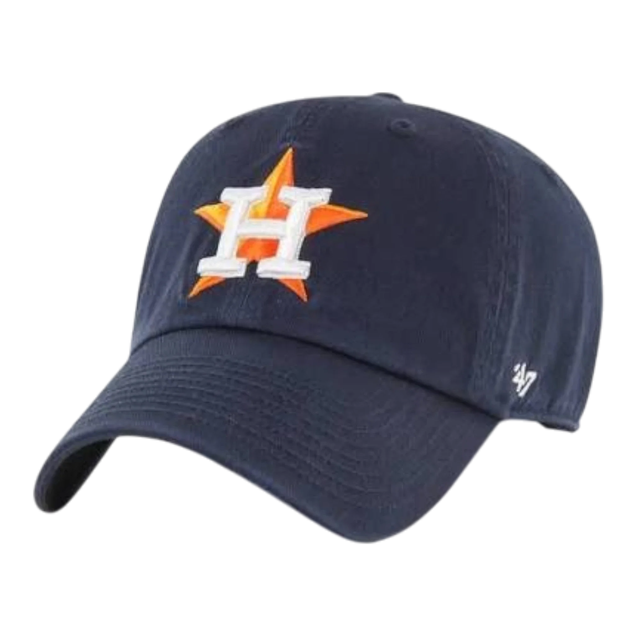 47 Brand Clean Up Houston Astros Strapback Hat — Navy Adjustable Cap