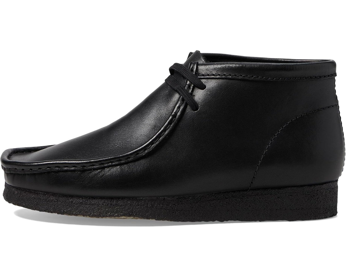 Clarks Originals Wallabee Boot Men's Black Leather 26155512 — product view 1