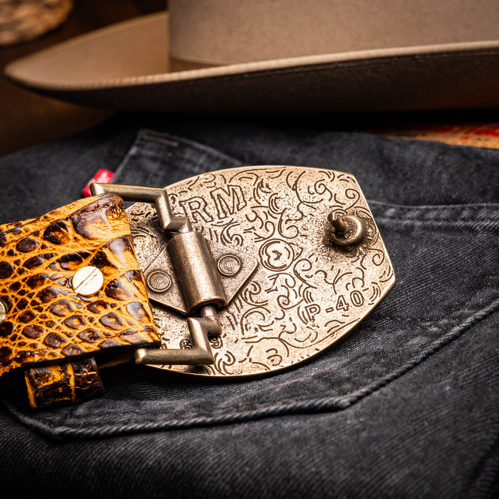 Marco Di Milano Iowa Belt Mustard Brown – product view 7