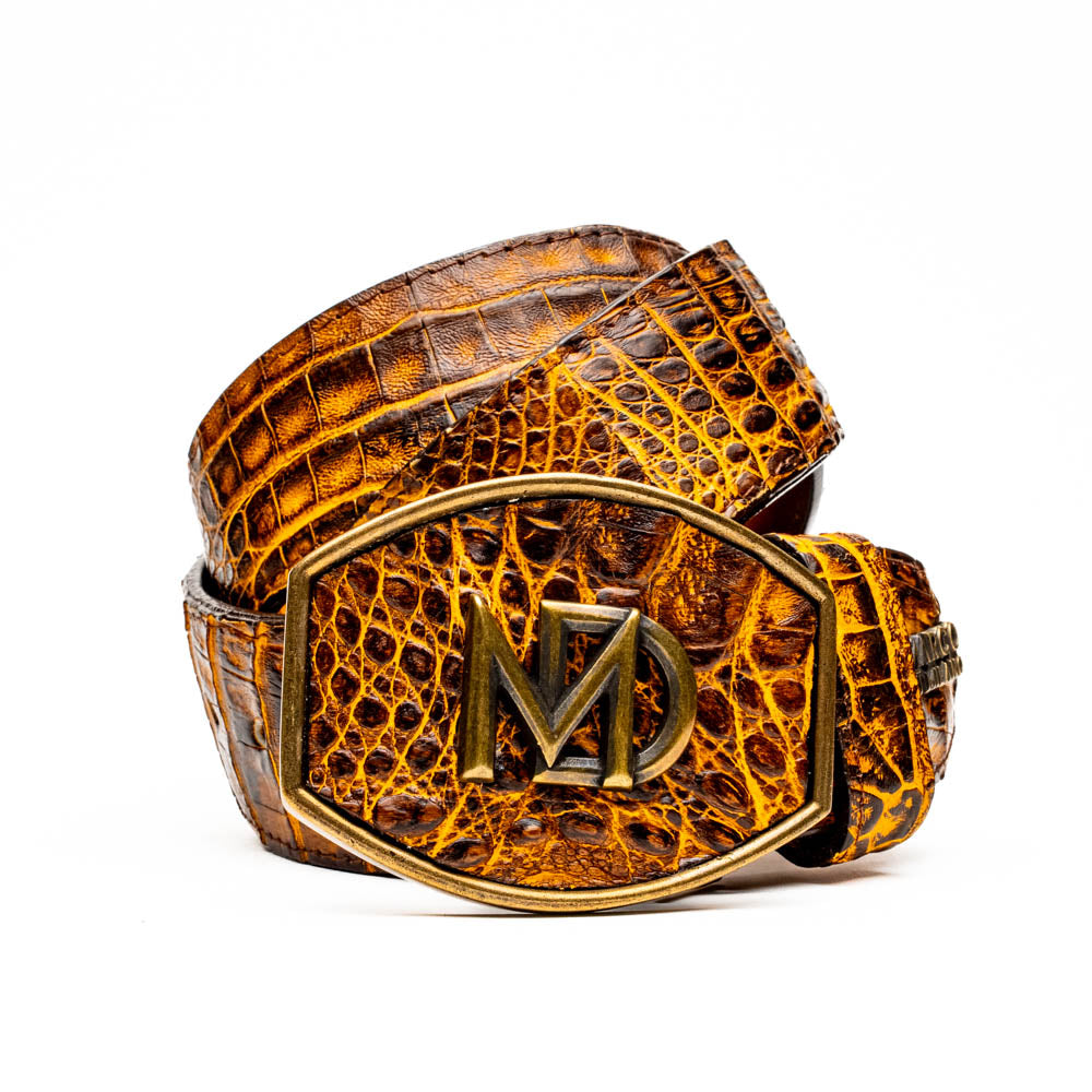 Marco Di Milano Iowa Belt Mustard Brown – product view 1