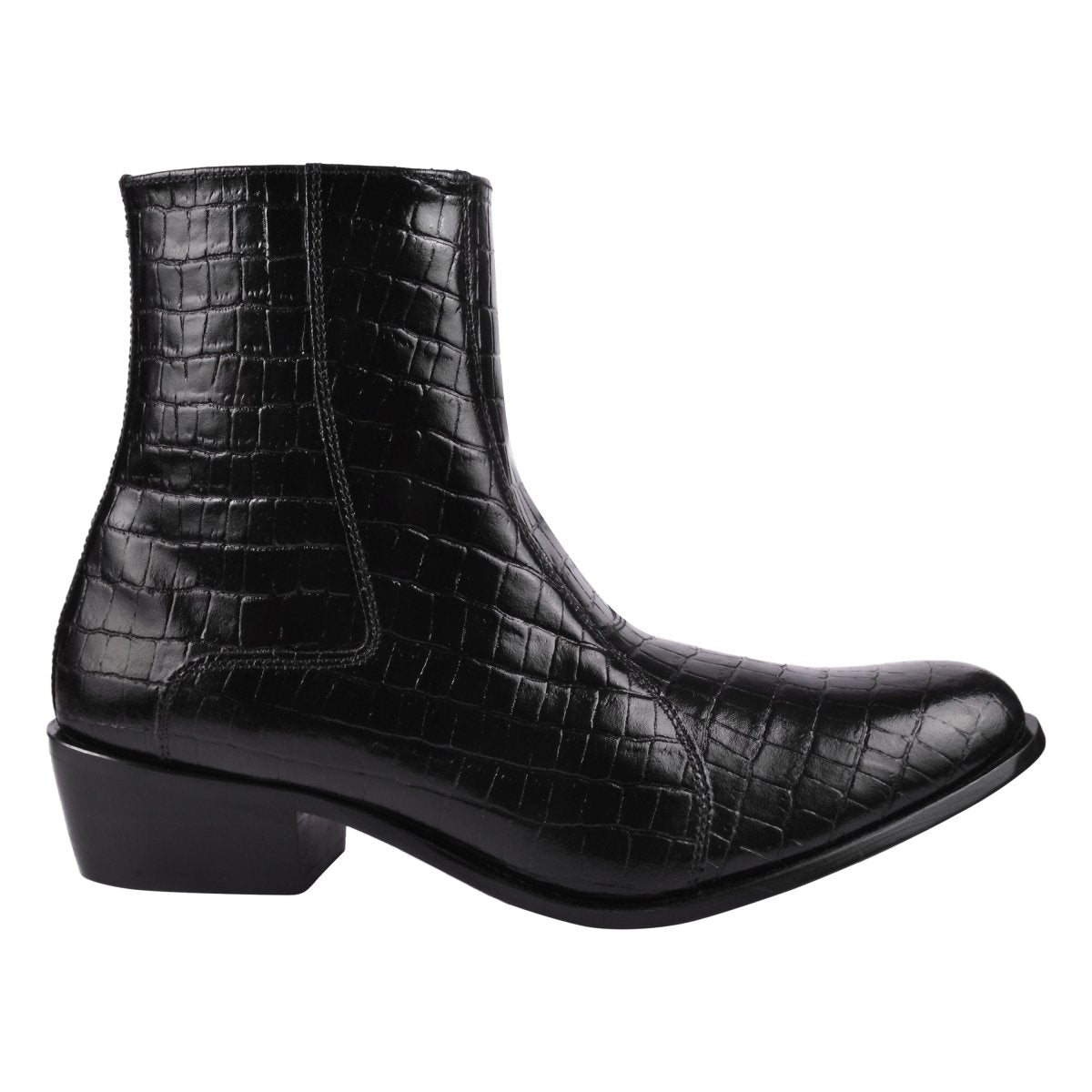 Liberty Zeno Jazzy Jackman Leather Print Ankle Length Boots