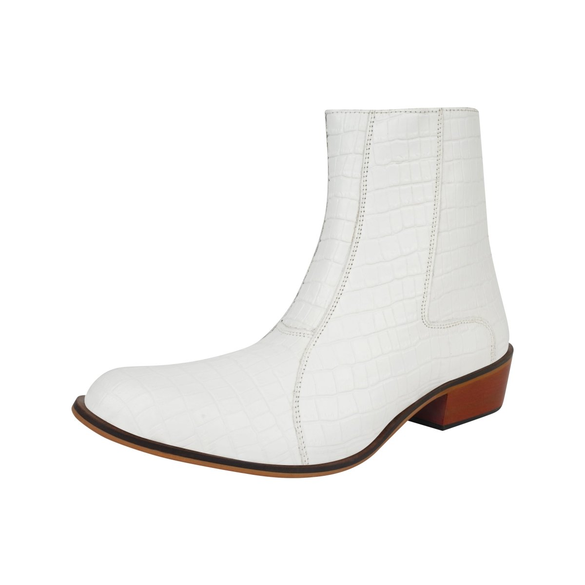 Liberty Zeno Jazzy Jackman Leather Print Ankle Length Boots