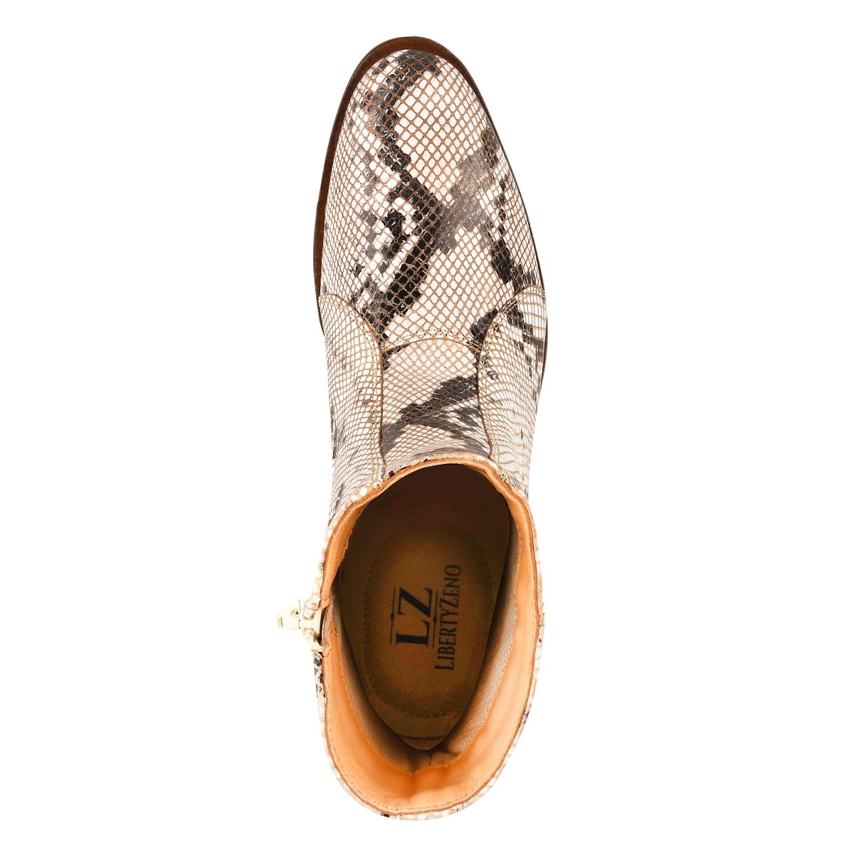 Liberty Zeno Jazzy Jackman Leather Print Ankle Length Boots