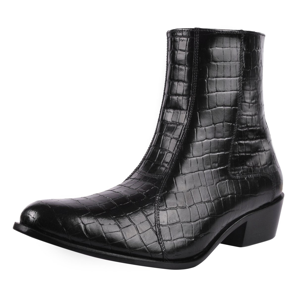 Liberty Zeno Jazzy Jackman Leather Print Ankle Length Boots