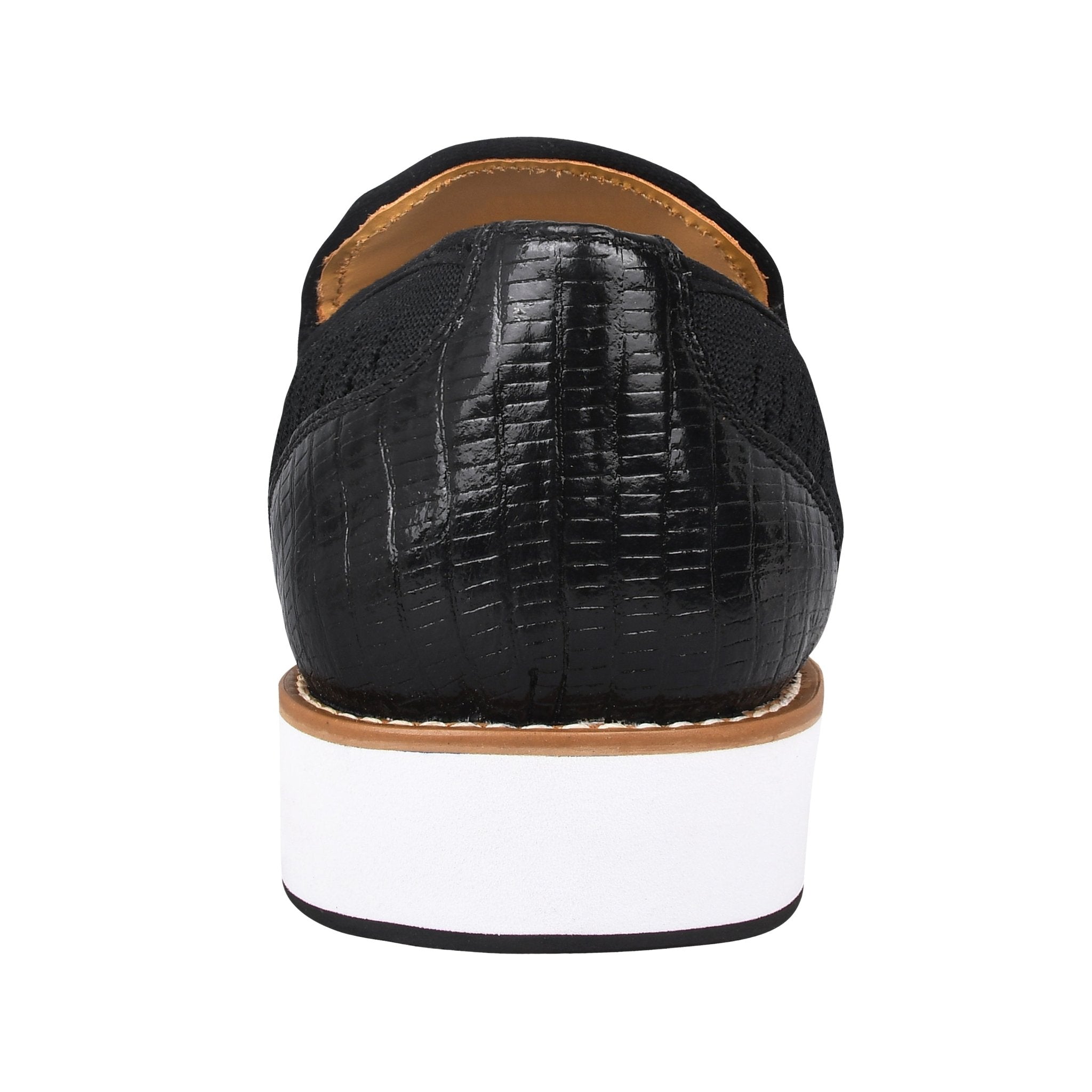 Jean Leather Textile Casual Loafers