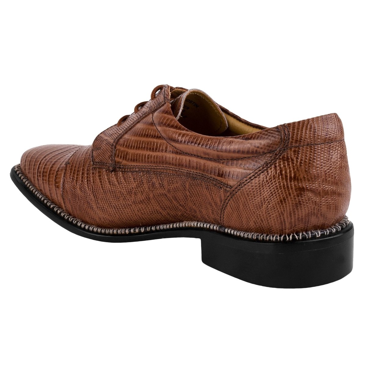Liberty Zeno Jostin Genuine Leather Lizard Print Oxford Style Dress Shoes For Men
