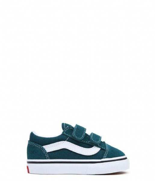Vans Old Skool V Toddlers' (TD) Sneakers — Deep Teal Canvas Low-Top