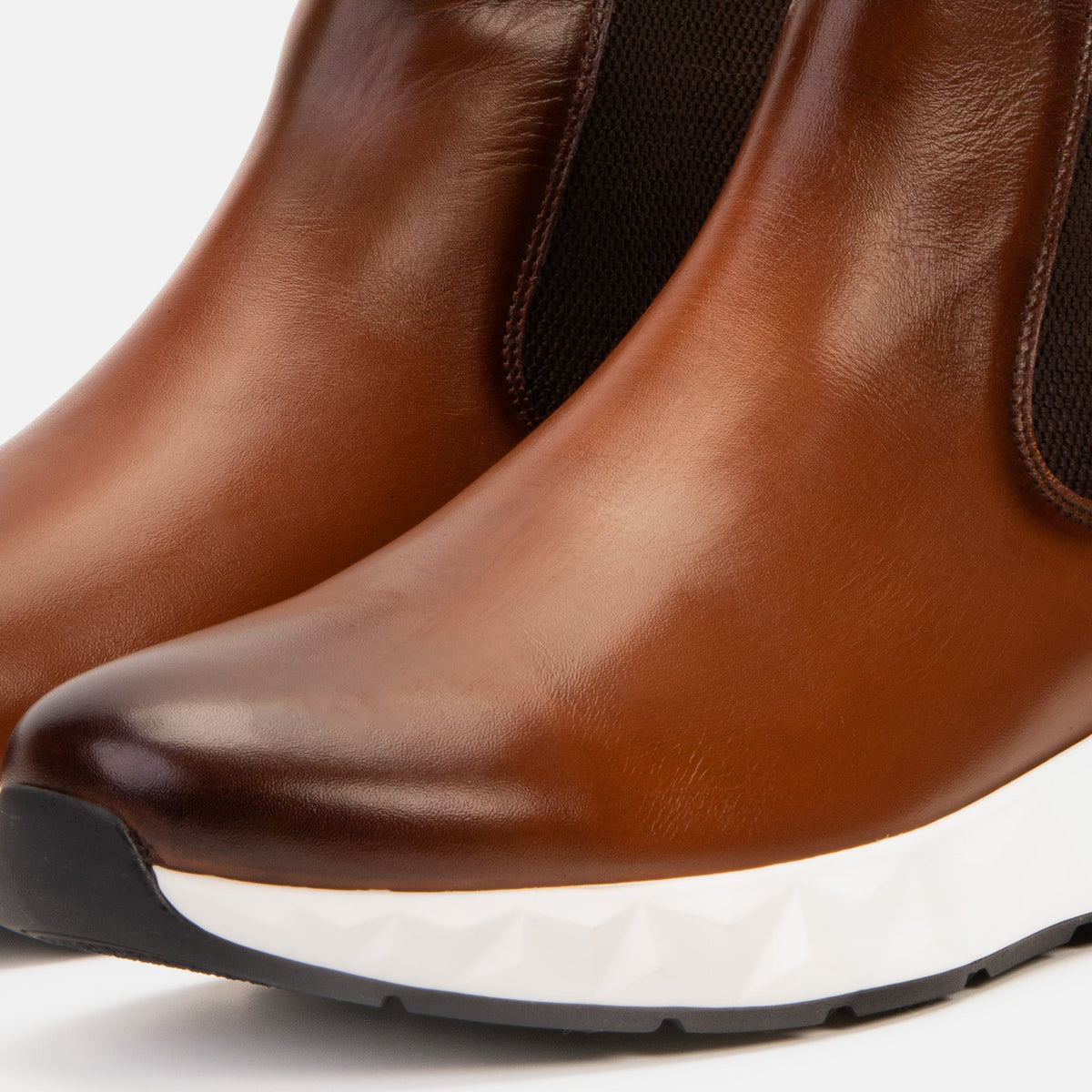 Vinci Leather The Apex Tan Leather Men Chealsea Boot – product view 5