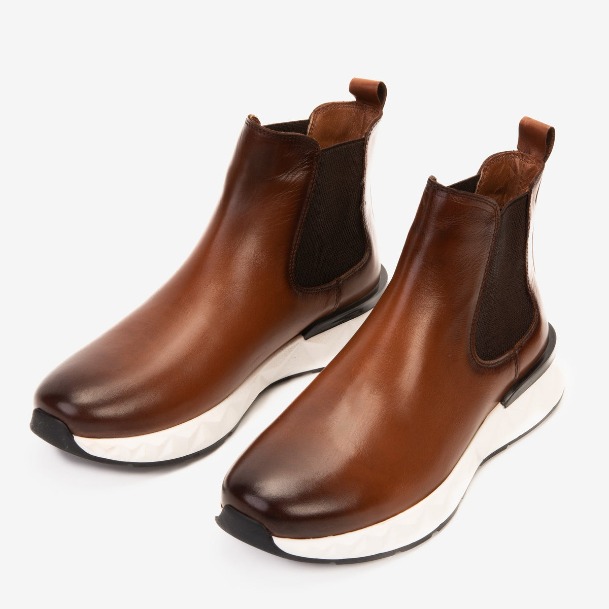 Vinci Leather The Apex Tan Leather Men Chealsea Boot – product view 6