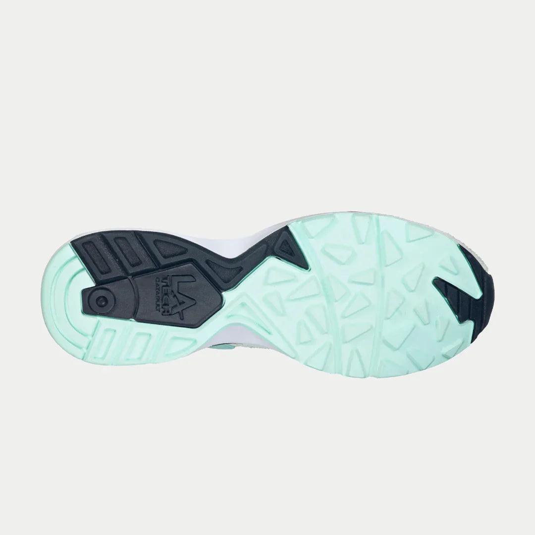 LA Gear Women's Catapult Light-Up Lowtop | Mint x Black – top view