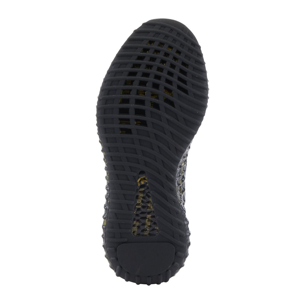 L'Artiste Javana women's black multi sneaker, outsole view