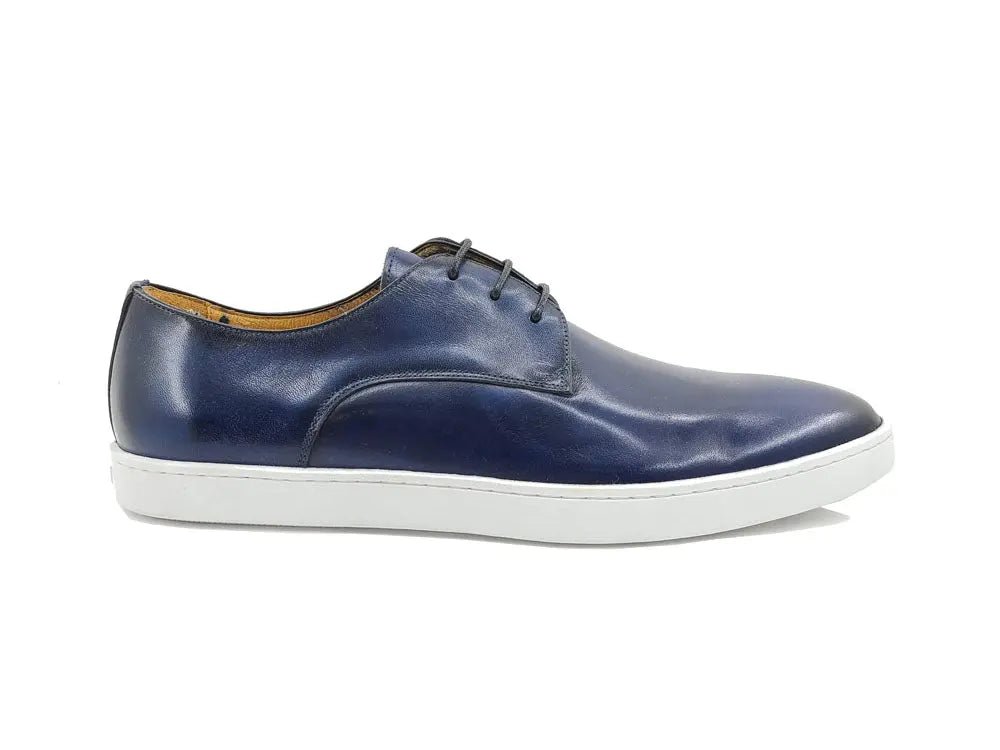 Carrucci Shoes Leather Derby Dress Sneaker Handmade Calf Leather KS52901