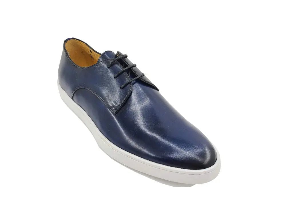 Carrucci Shoes Leather Derby Dress Sneaker Handmade Calf Leather KS52901