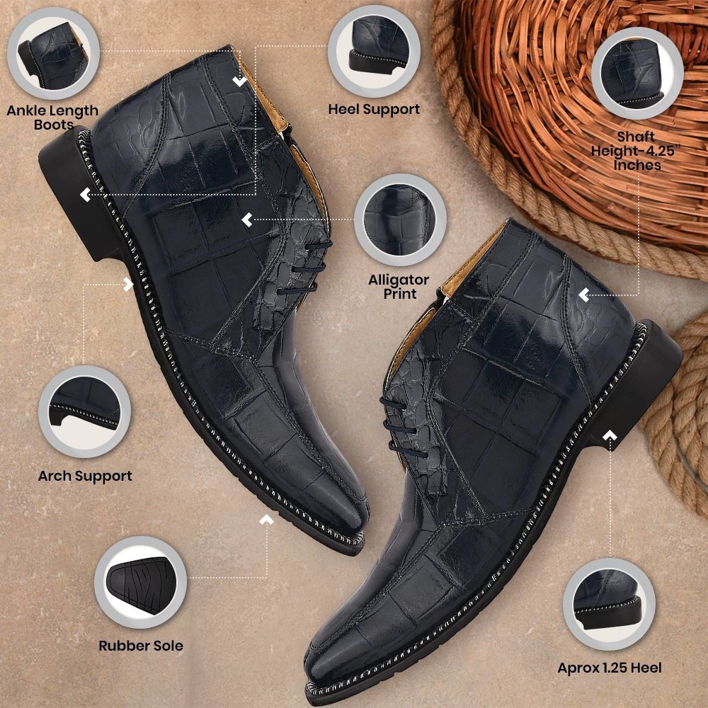 Liberty Zeno Liam Genuine Leather Lace - Up Style Boots for Men