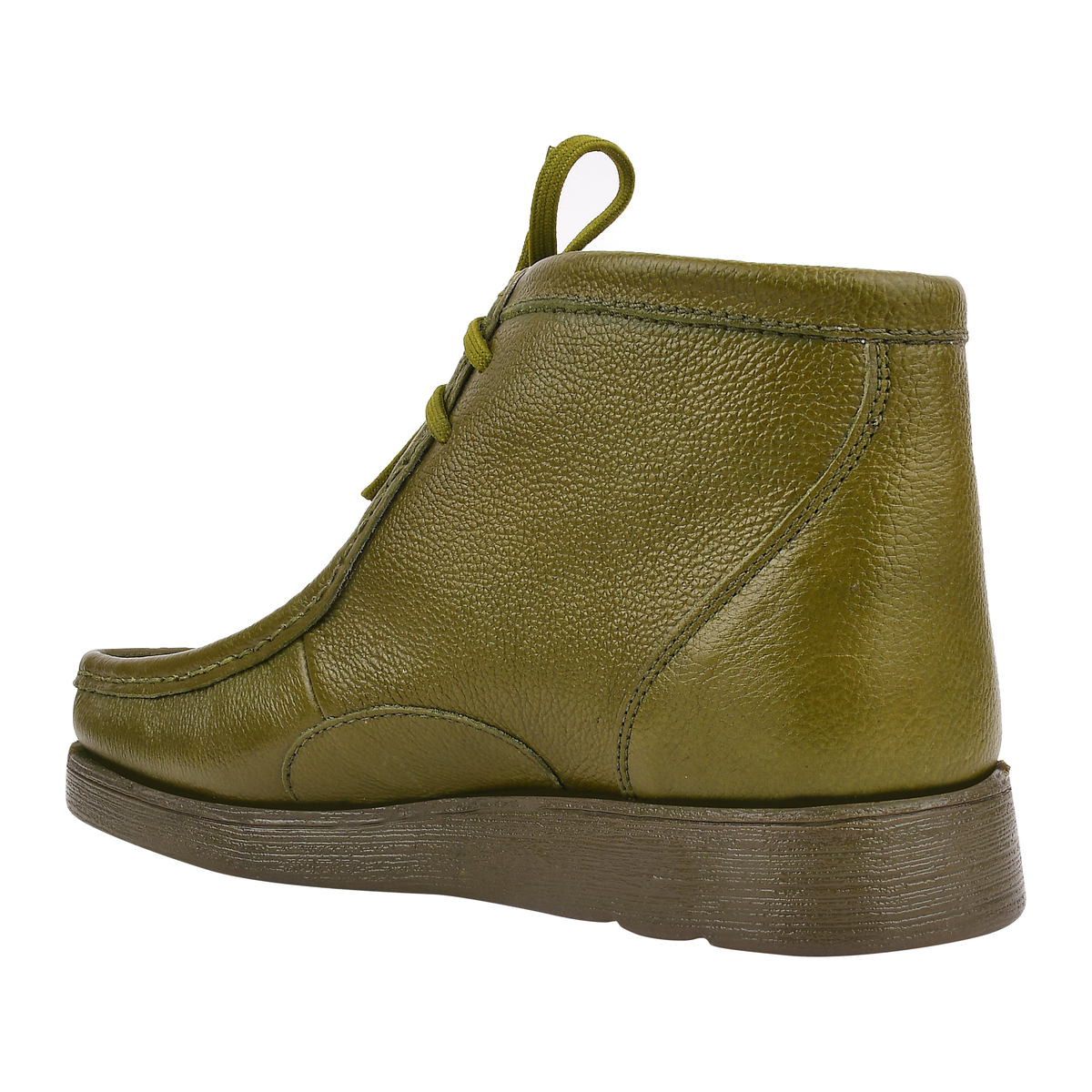 Liberty Zeno HAMARA JOE men's olive chukka boots, rear three-quarter view
