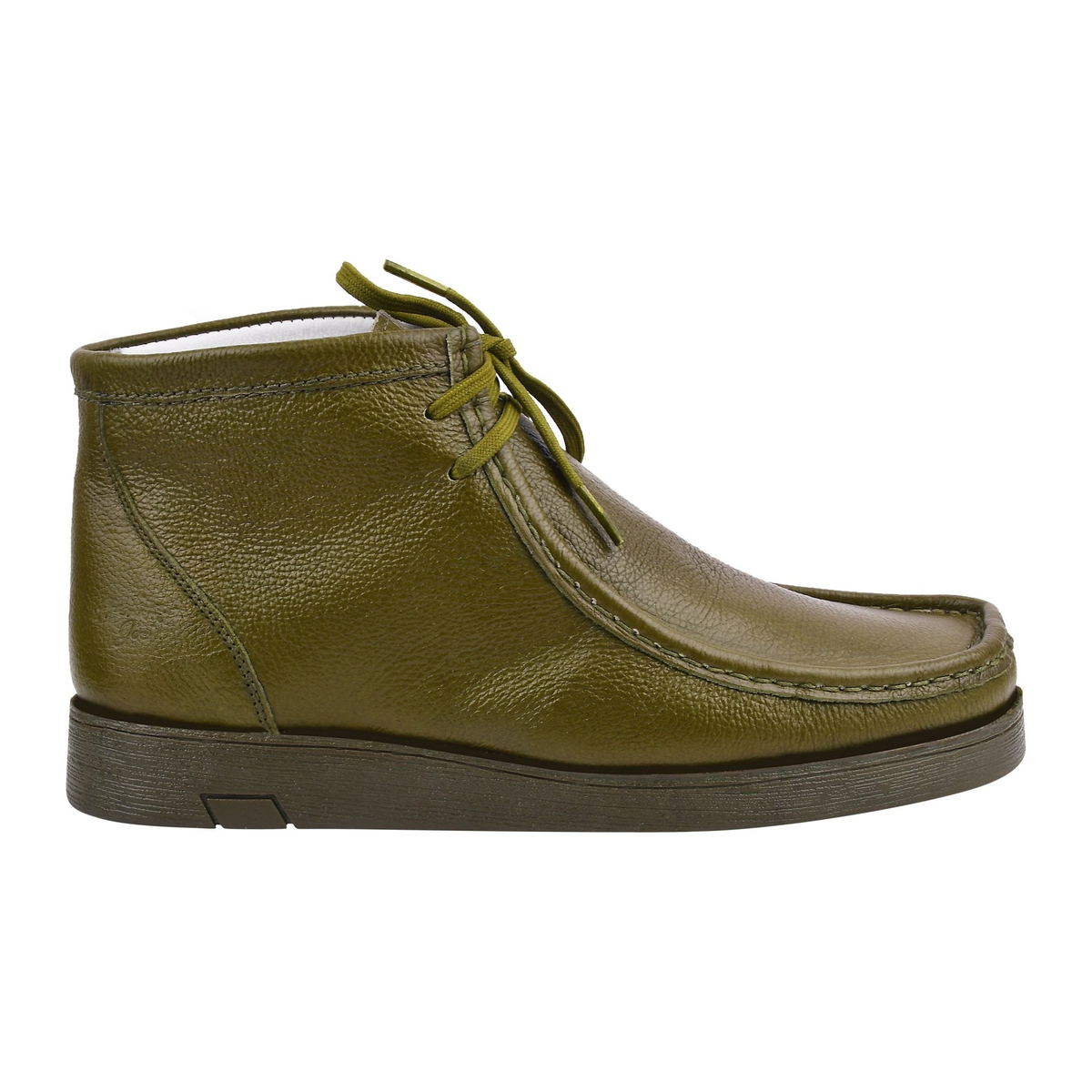 Liberty Zeno HAMARA JOE men's olive chukka boots, side view