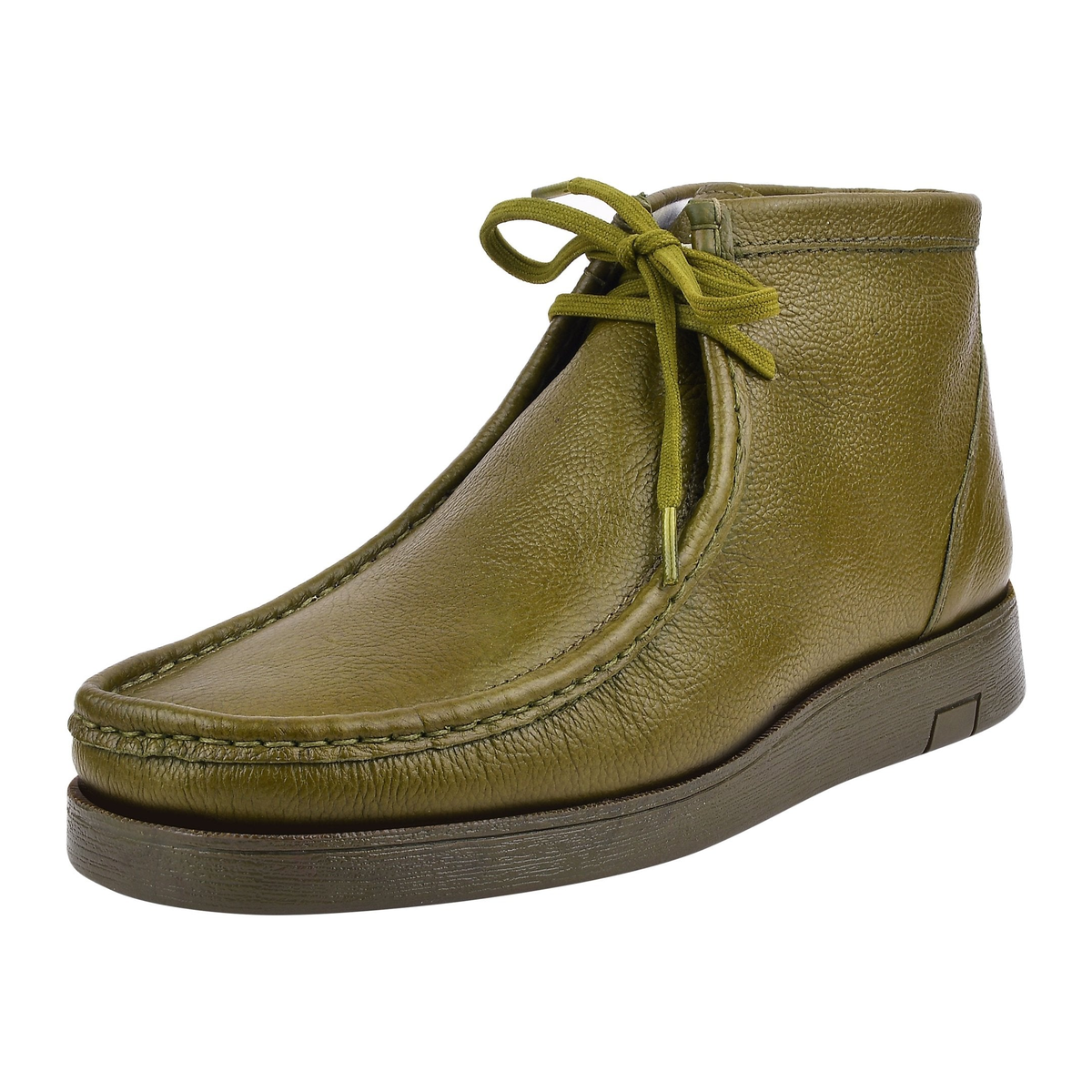 Liberty Zeno HAMARA JOE men's olive chukka boots, three-quarter side view