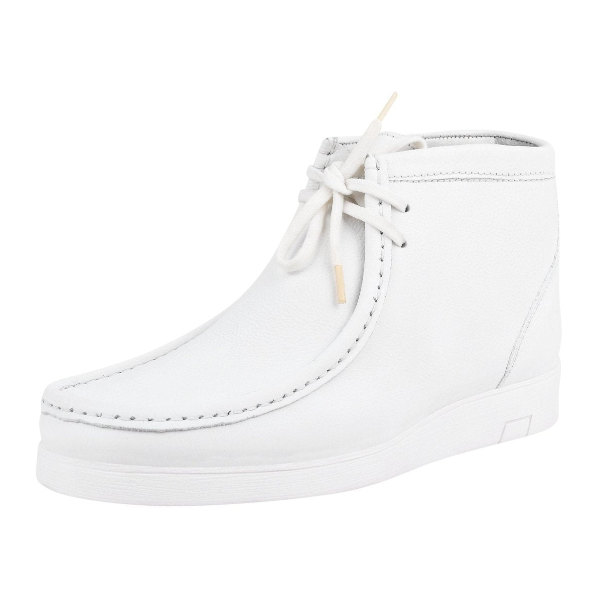 Liberty Zeno HAMARA JOE men's white chukka boots, three-quarter side view