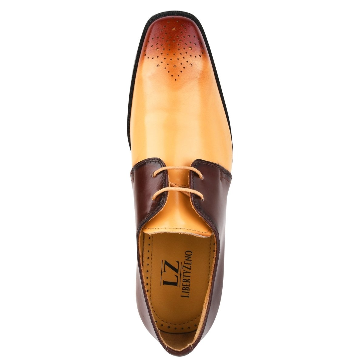 Libertyzeno Shoes DANIEL Genuine Leather Oxford Dress Shoes for Men