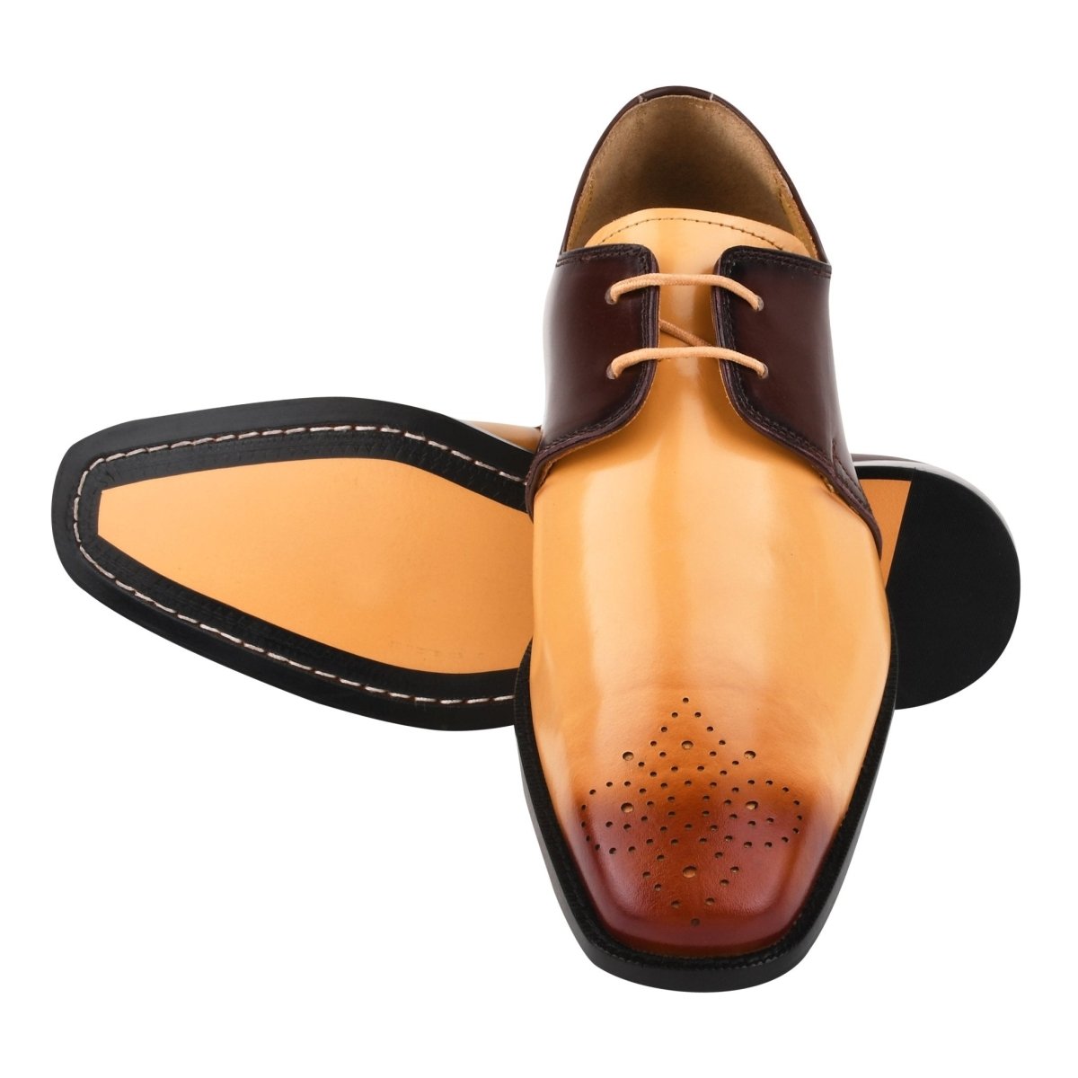 Libertyzeno Shoes DANIEL Genuine Leather Oxford Dress Shoes for Men